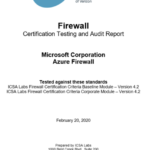 New Azure Firewall certification and features in Q1 CY2020