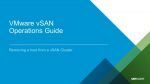 VMware Video: vSAN Operations Guide: Removing a Host from a vSAN Cluster